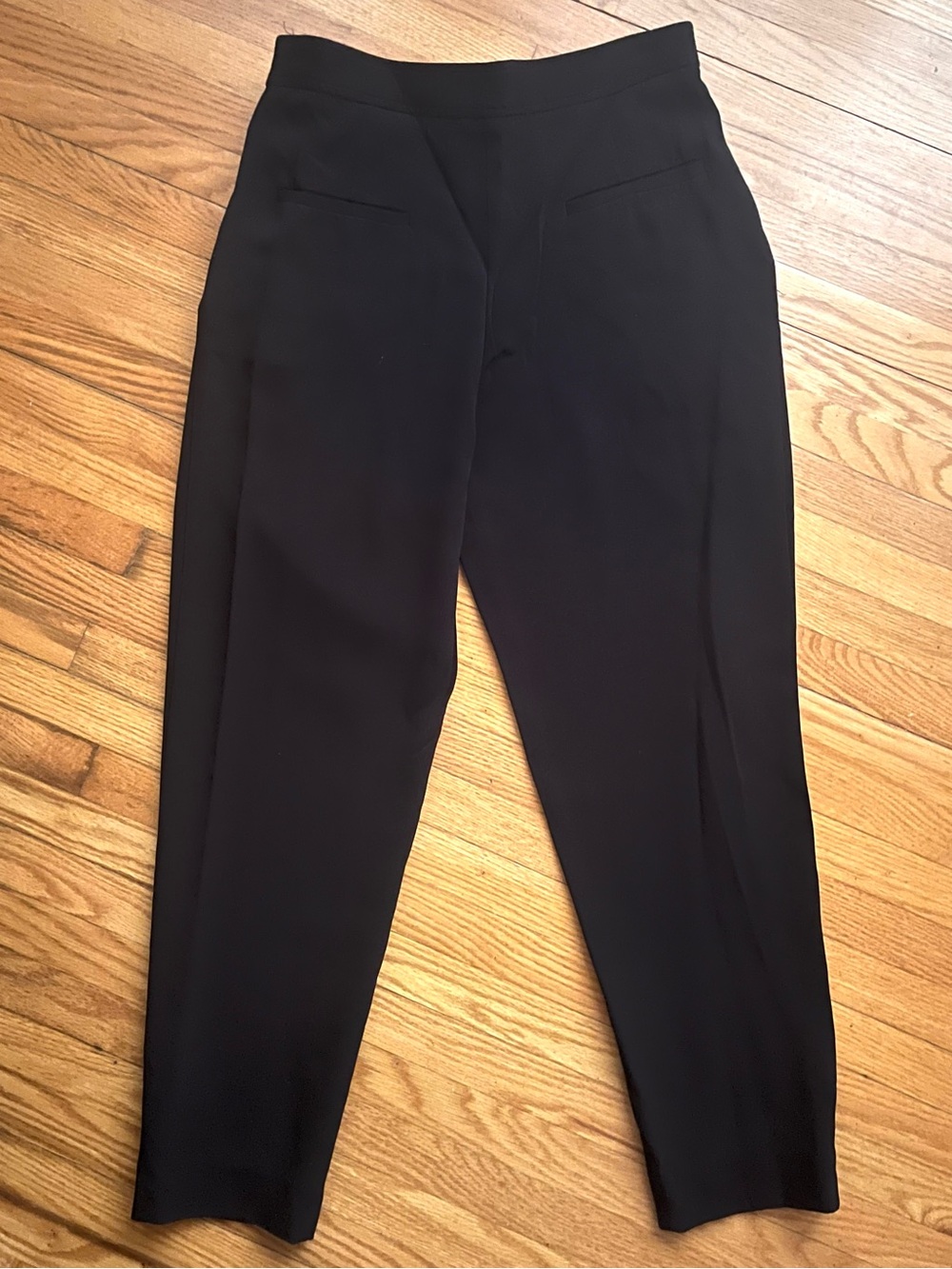 SANDRO Black Danna Cropped Double Buckle Trouser Pants Sz 38 fits like a 6 - Picture 4 of 9
